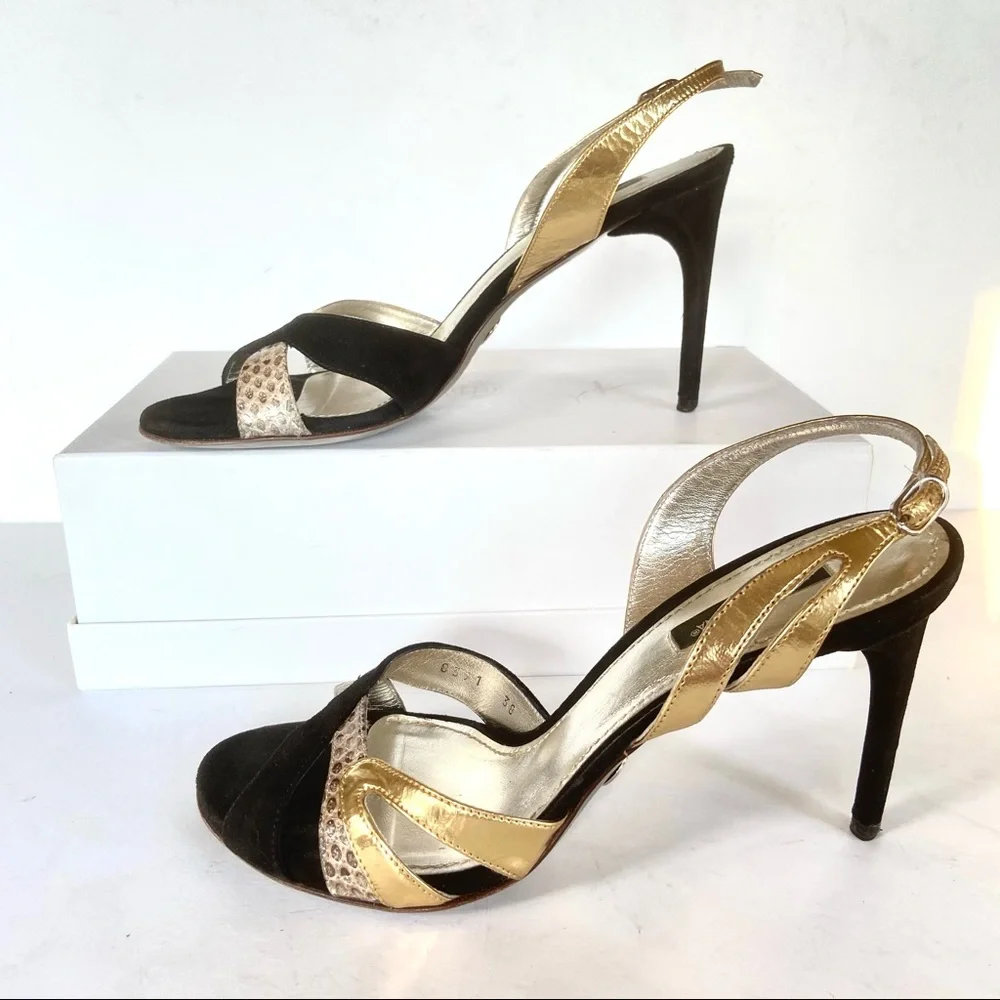 Dolce & Gabbana black suede